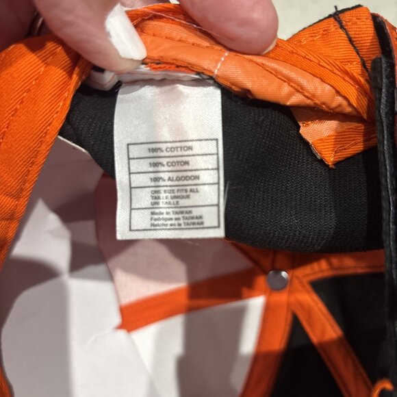 CINCINNATTI BENGALS NFL ADJUSTABLE HAT 100% COTTON (NEW w/ TAG) - Picture 6 of 8